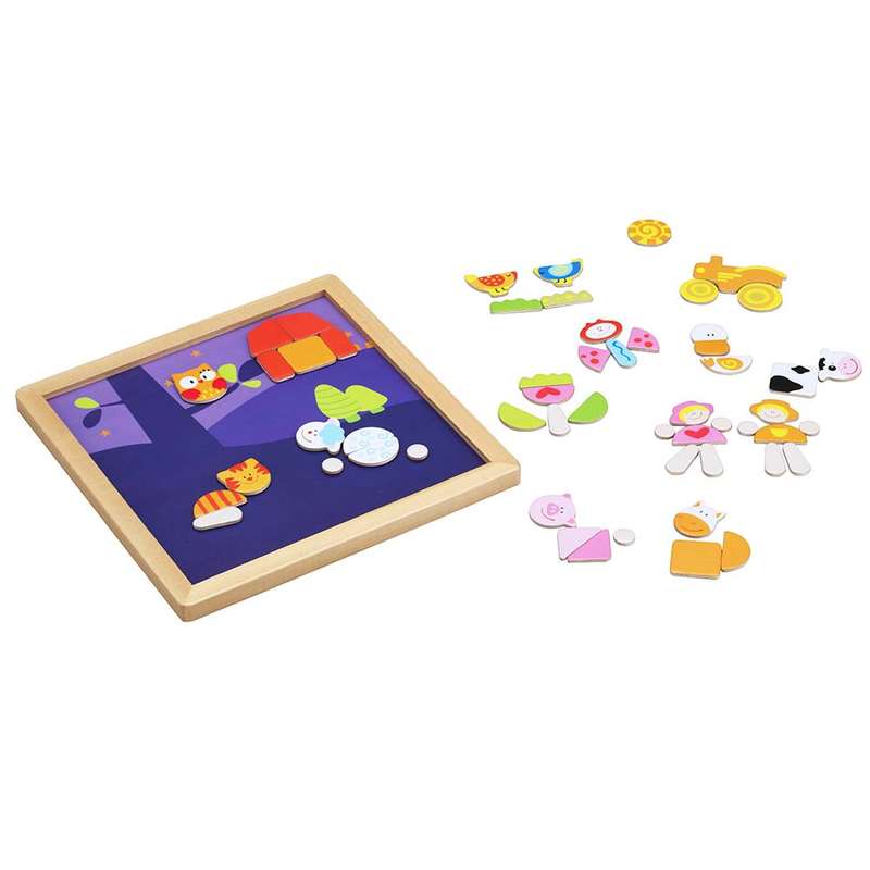 Classic World - Farm Magnetic Activity Box - 50pcs