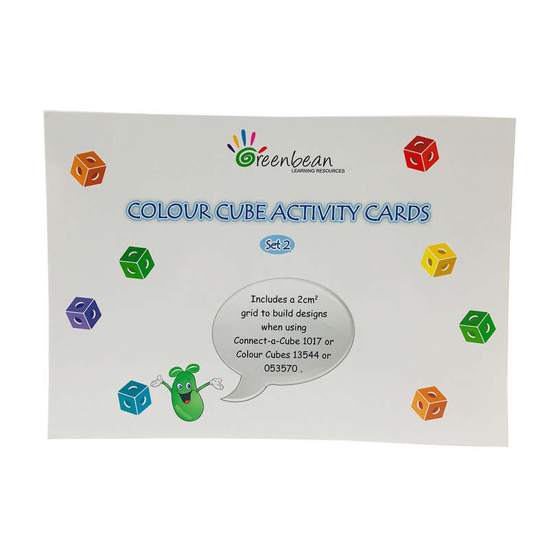 Greenbean - Activity Cards Connect A Cube Set 2