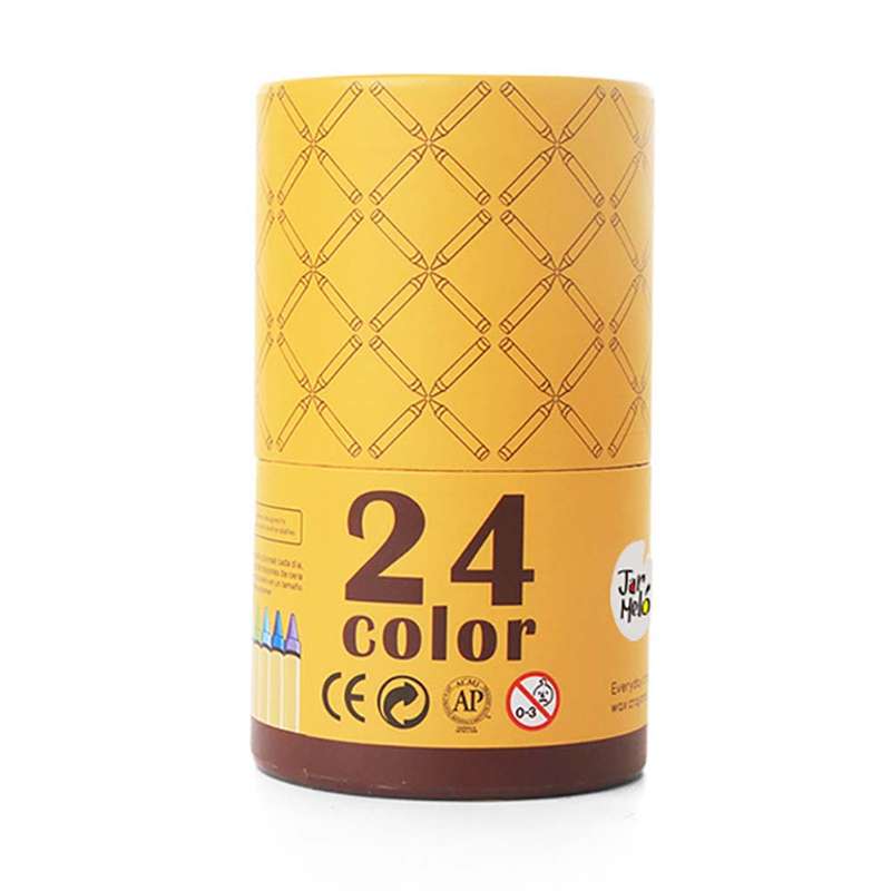 Jar Meló - Wax Crayons Washable - 24 Colours