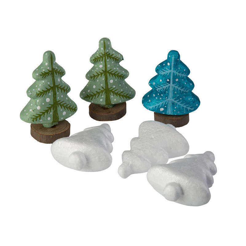Anthony Peters - Polystyrene Shapes - 75mm Fir Trees - 10pcs