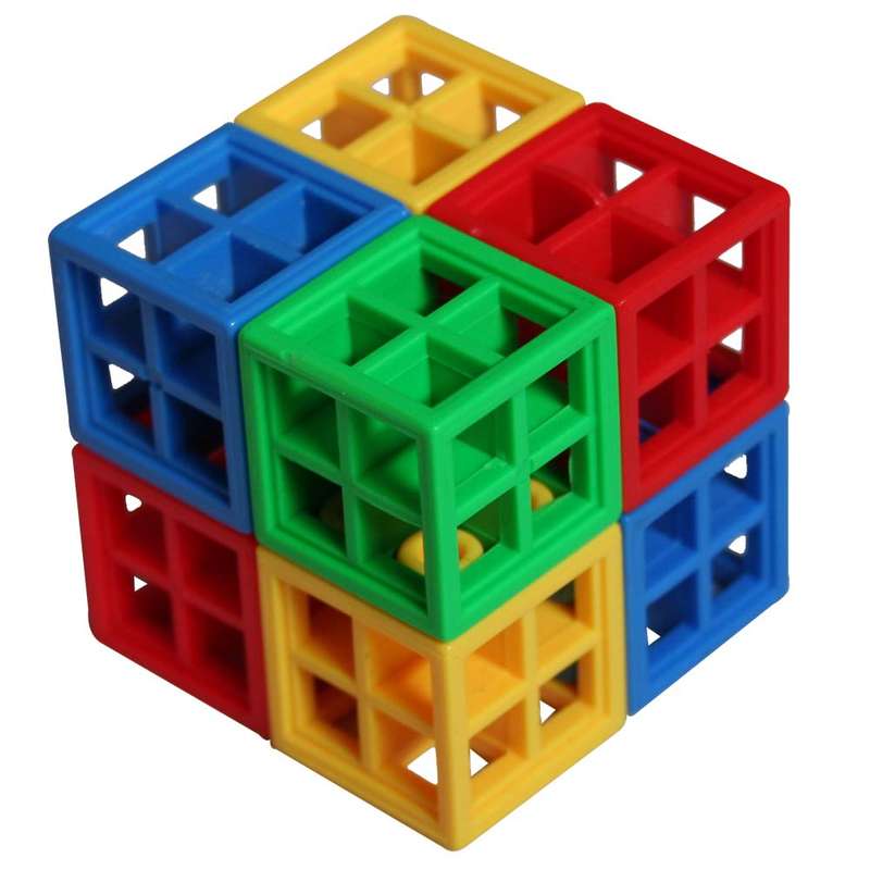 Create By Greenbean - Linking Cubes 75pcs in Clear Gift Box