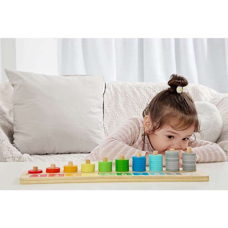 Classic World - Count & Match - Counting Stacker - 65pcs