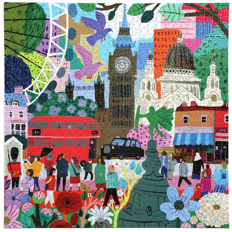 eeBoo - London Life 1000 Piece Square Puzzle