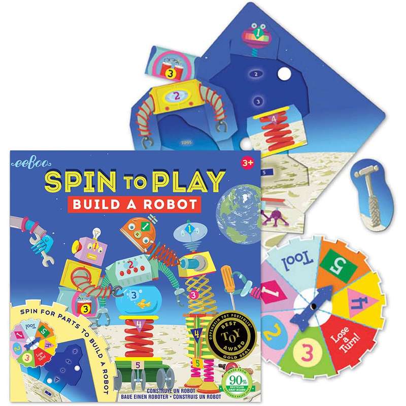 eeBoo - Build A Robot Spinner Puzzle Game