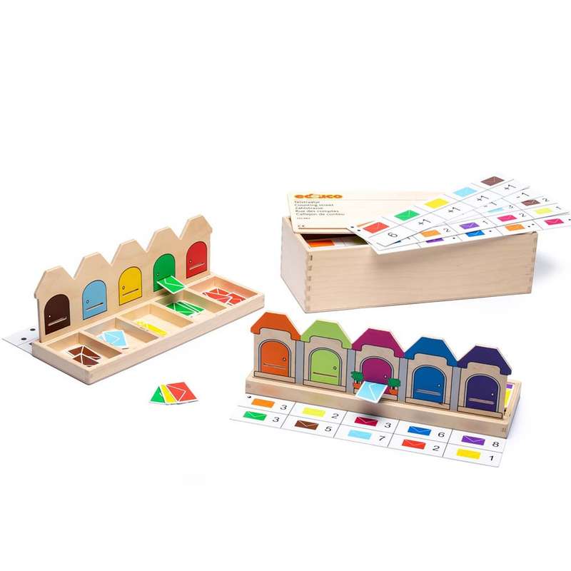 Educo - Game - Counting Street - 120pcs Wooden Box