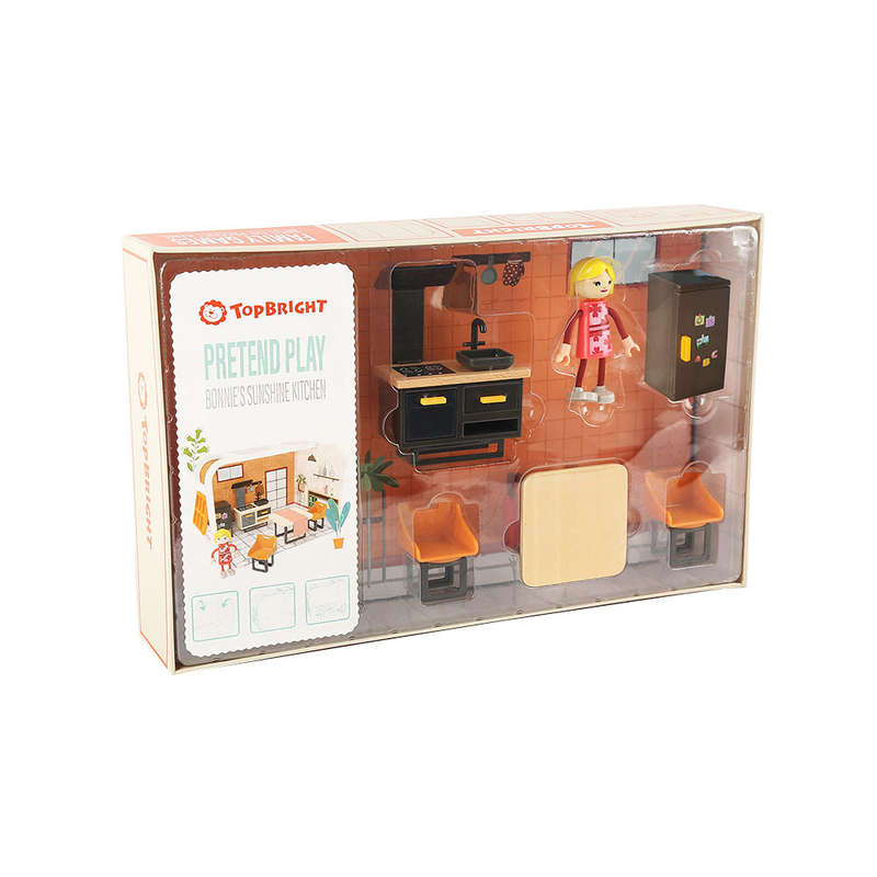 TopBright - Pretend Play Bonnie's Sunshine Kitchen Mini Dollhouse