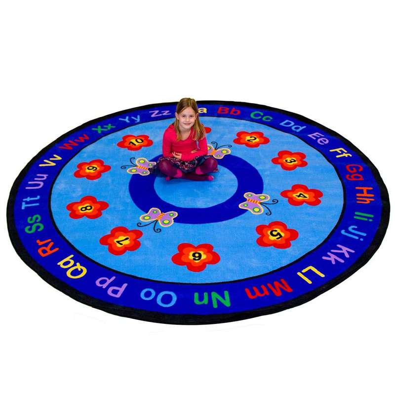 Learning Carpets - Butterflies - Round - 257 cm