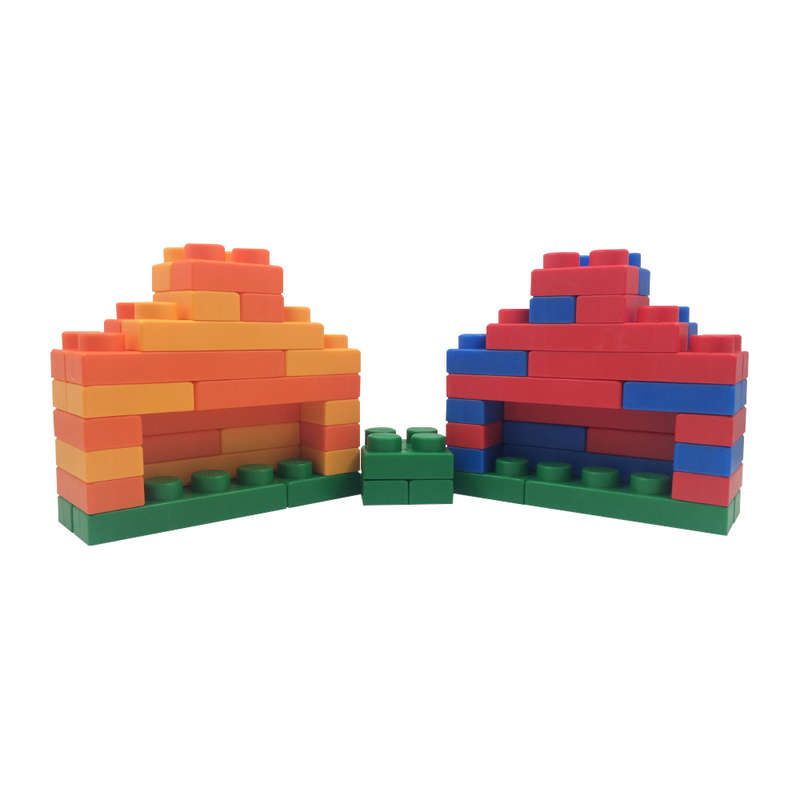 Create By Greenbean - Jumbo Soft Blocks - Basic - 60pcs - Box