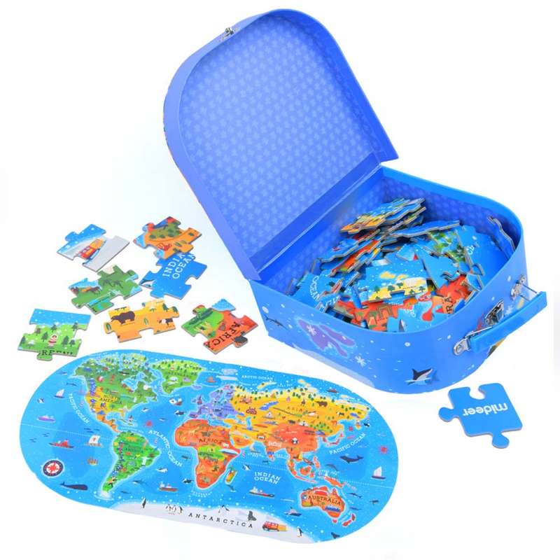 Mideer - Gift Box Puzzle - Our World - 100pcs
