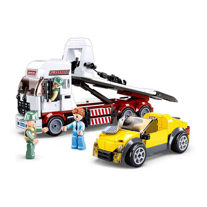 Sluban - Town - Car Trailer - 338pcs