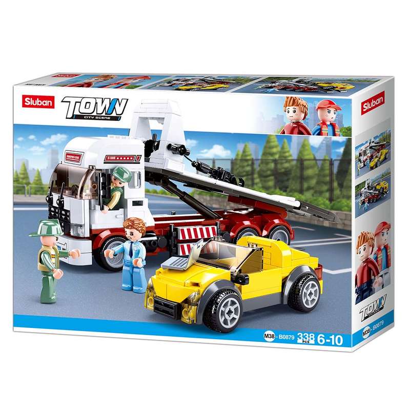 Sluban - Town - Car Trailer - 338pcs