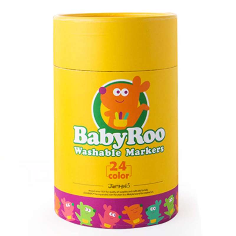 Jar Meló - Markers Washable Baby Roo - 24 Colours