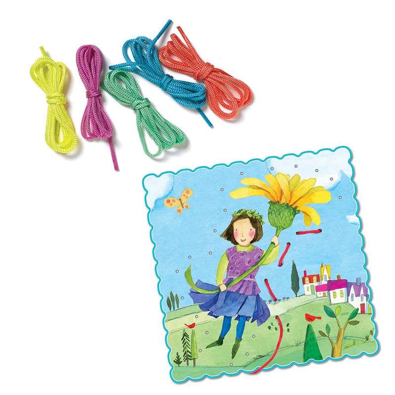 eeBoo - Fairies of the Field Lacing Cards