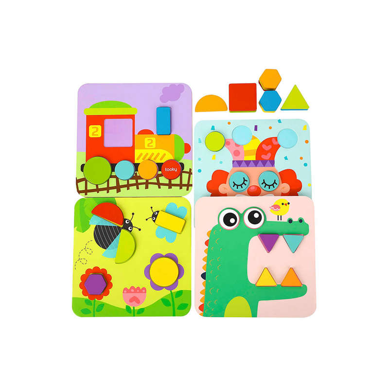 TookyToy - 4-in-1 Shape Puzzles