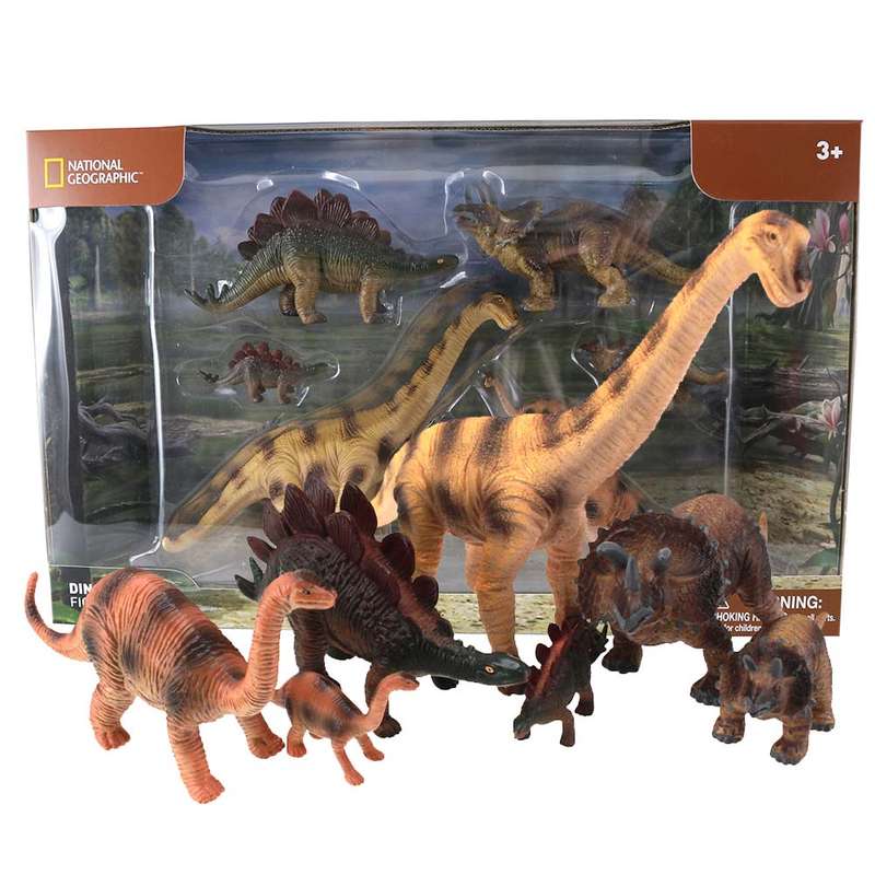 National Geographic - Dinosaur Herbivores - Medium 7-18cm - 7pcs in Display Box