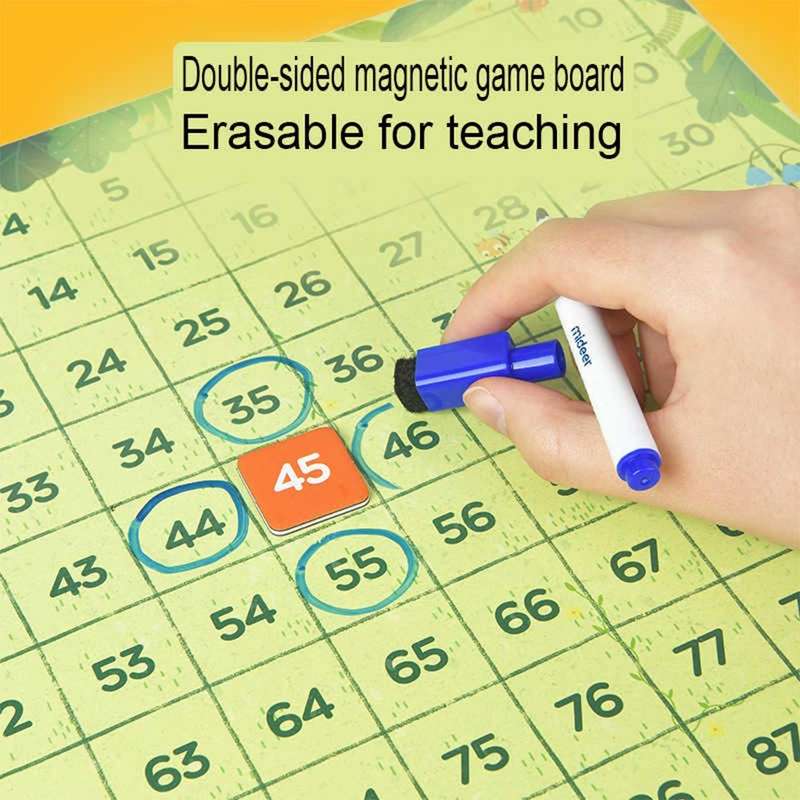 Mideer - Magnetic Hundred Board Game