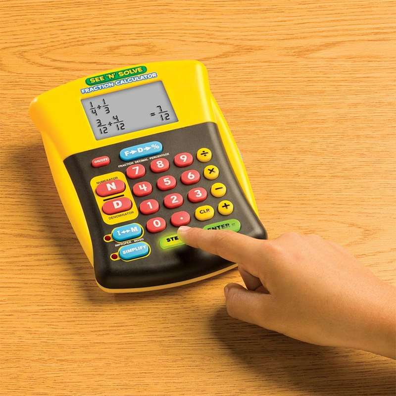 Educational Insights - See 'n' Solve Fraction Calculator
