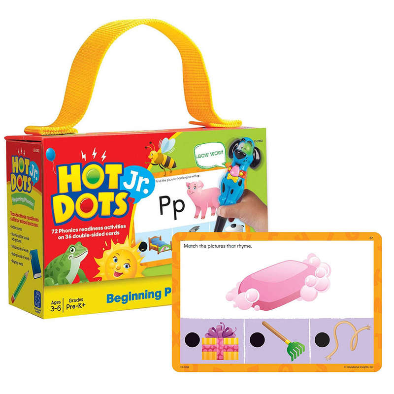 Educational Insights - Hot Dots® - Junior Card Set - Beginning Phonics