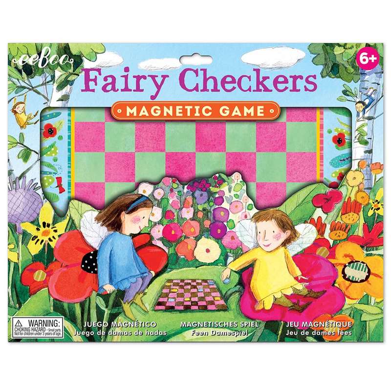 eeBoo - Fairies Checkers Magnetic Game
