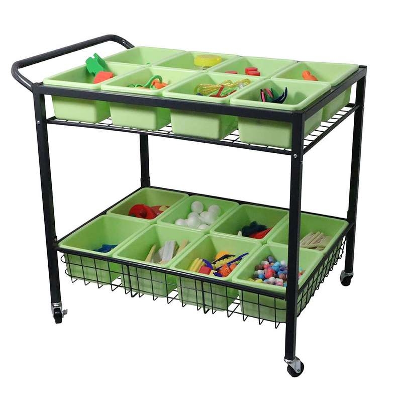 Anthony Peters - Arts & Crafts Storage Trolley - 80 x 94 x 64cm
