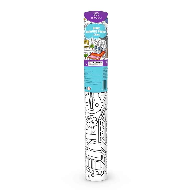 TookyToy - Colouring Roll - Cities Around The World