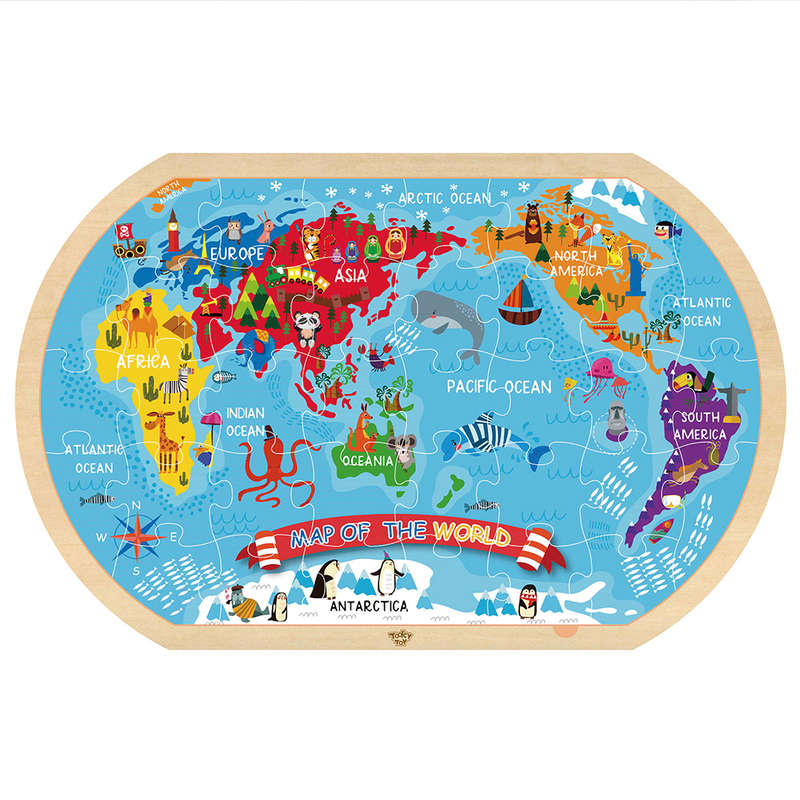 TookyToy - World Map Puzzle