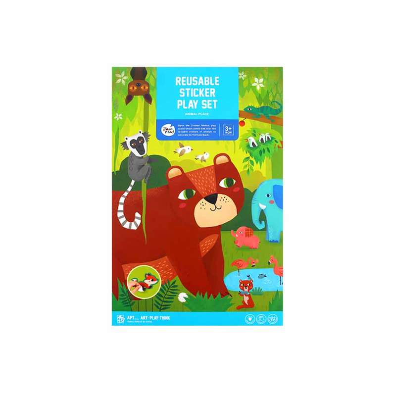 Jar Meló - Reusable Sticker Play Set - Animal Place