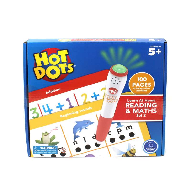 Educational Insights - Hot Dots® Learn at Home Reading & Maths Set 2