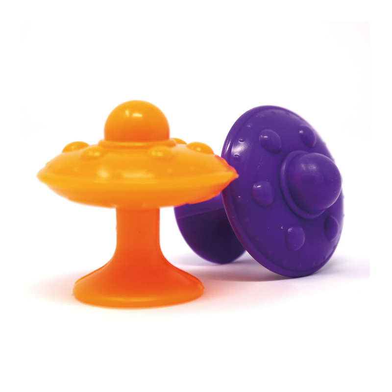Learning Resources - Super-Suction Space Saucers - Set Of 30