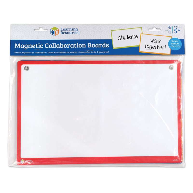 Learning Resources - Magnetic Collaboration Boards - Set of 4