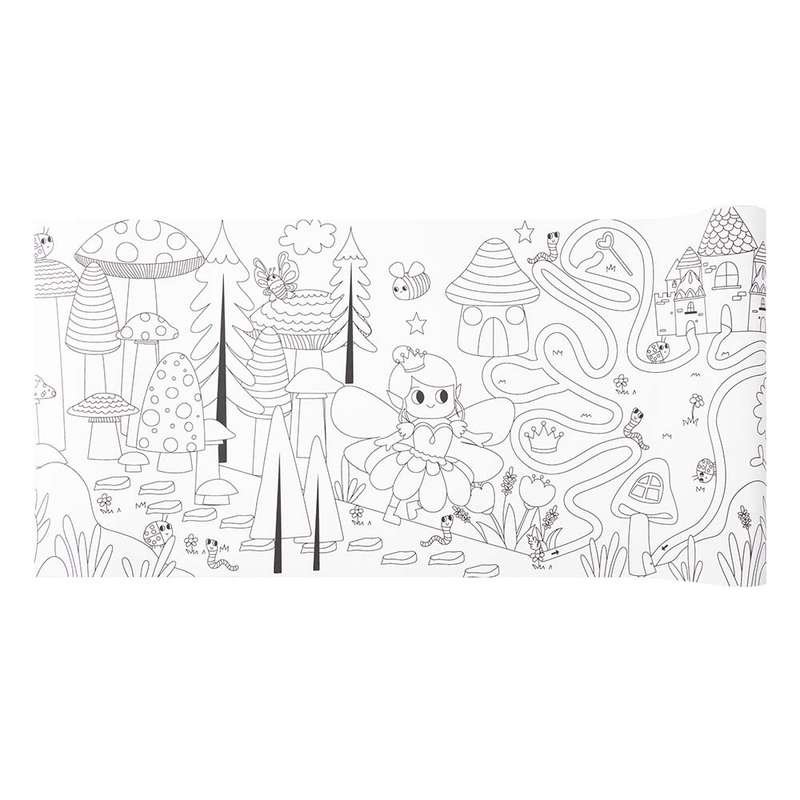 TookyToy - Giant Coloring Poster Kit - Fairy Tale World