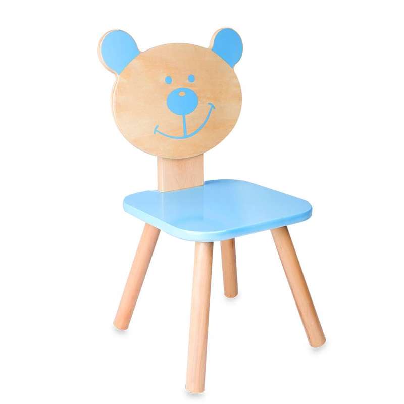Classic World - Bear Chair for Kids - Blue