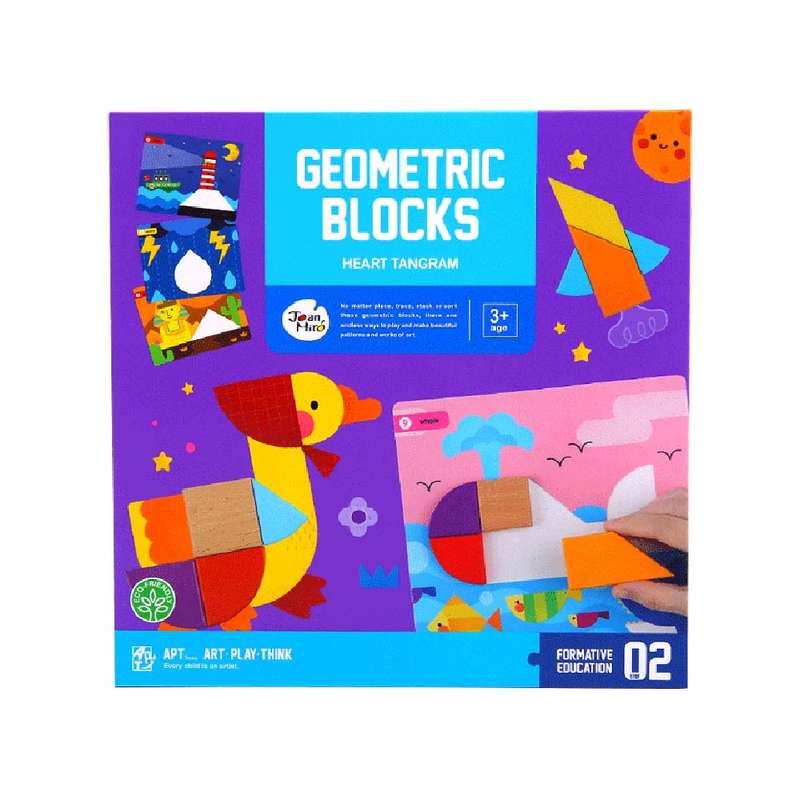 Jar Meló - Geometric Blocks - Heart Tangram