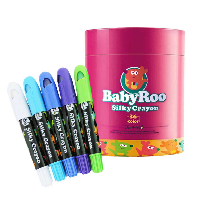 Jar Meló - Silky Crayon Washable Baby Roo - 36 Colours
