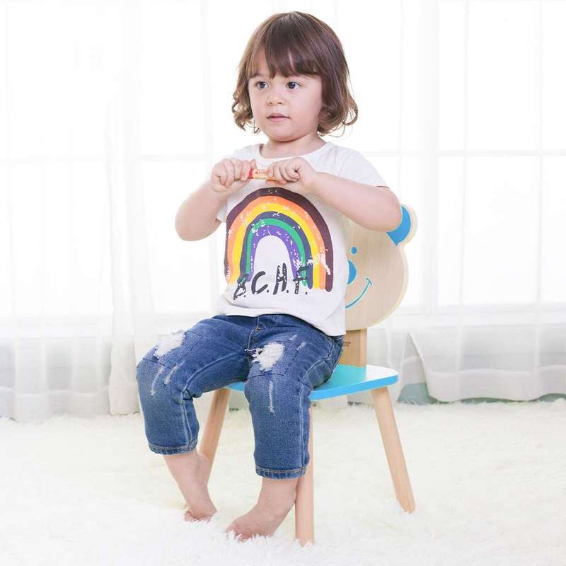 Classic World - Bear Chair for Kids - Blue