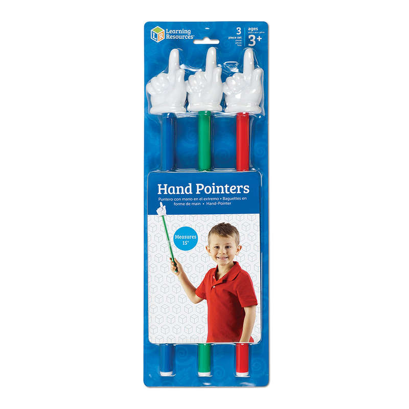 Learning Resources - Student Hand Pointers, Set Of 3