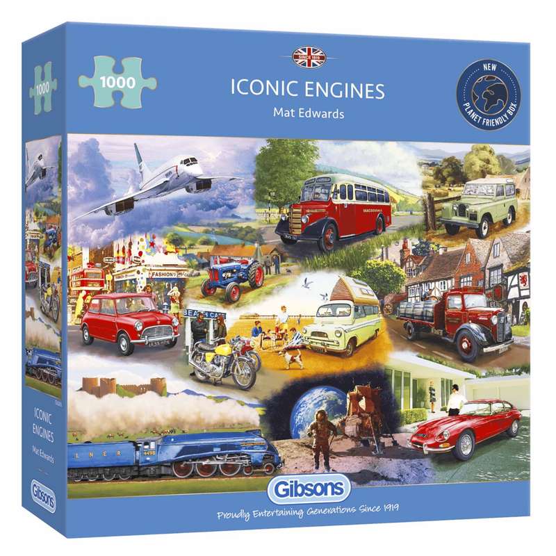 Gibsons - Iconic Engines - Jigsaw Puzzle - 1000pcs