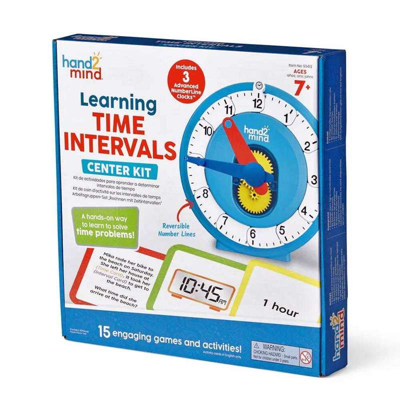 Greenbean High School Mathematics - Learning Intervals Of Time Center Kit