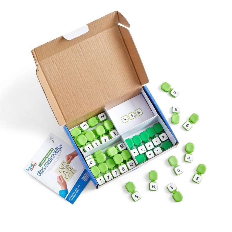 Greenbean Mathematics - Learn My Numbers Fine Motor Clips