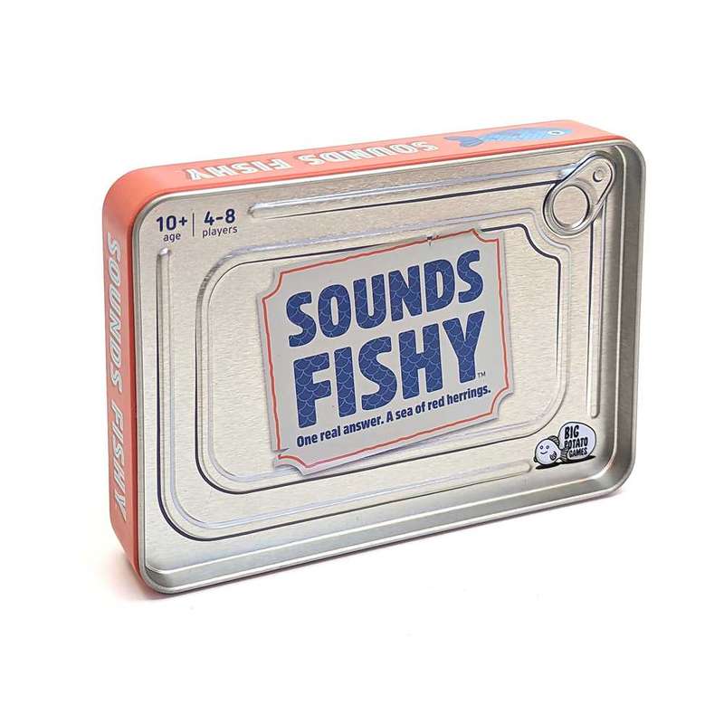 Big Potato Games - Sounds Fishy - Family Game - Travel-Size - 3-10 Players