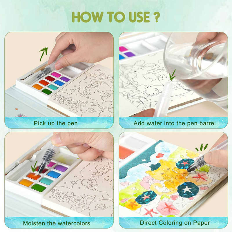 Jar Meló - Watercoloring Book - Whimsical Pet Paradise