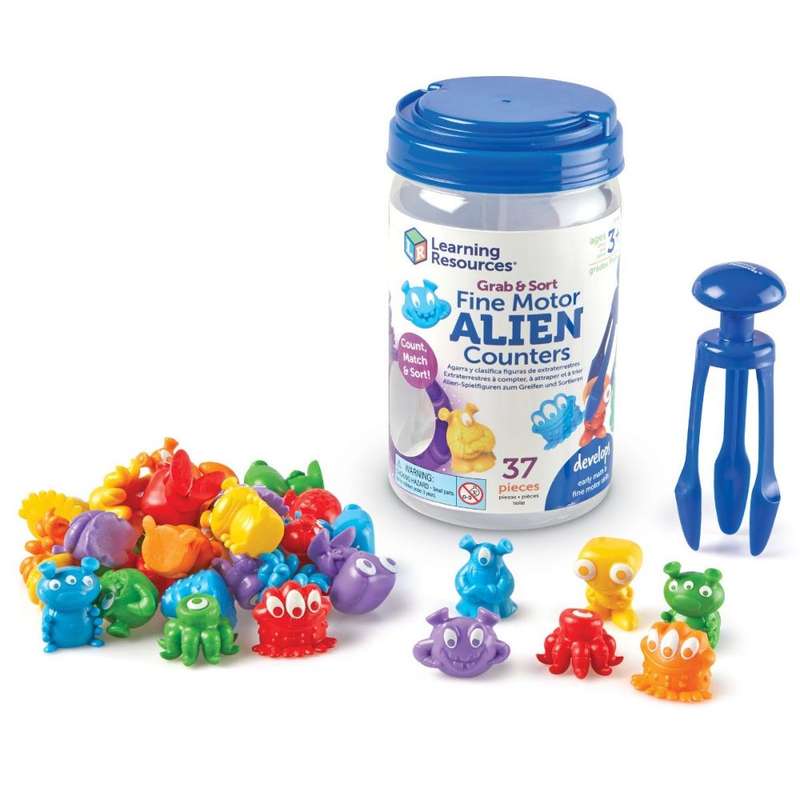 Learning Resources - Grab & Sort Fine Motor Alien Count