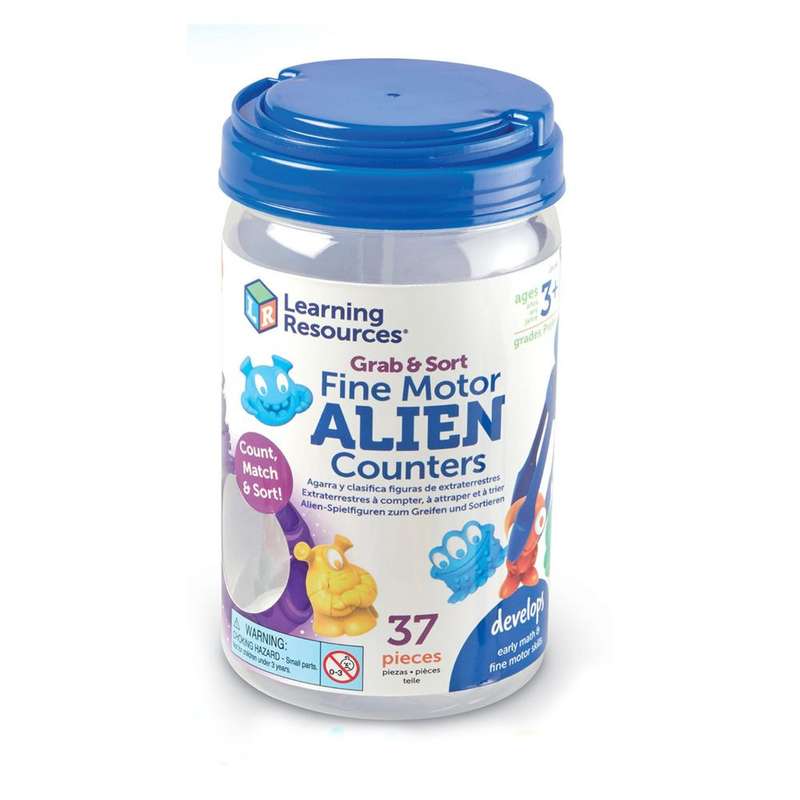 Learning Resources - Grab & Sort Fine Motor Alien Count