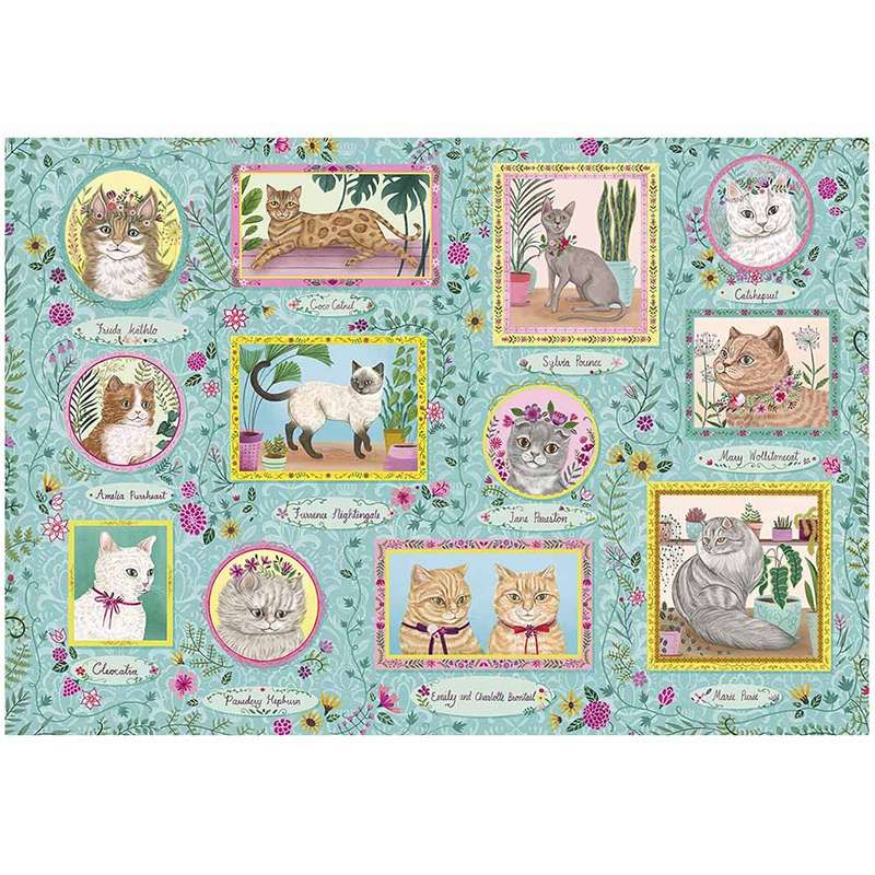 Gibsons - Famous Felines - Jigsaw Puzzle - 1000pcs