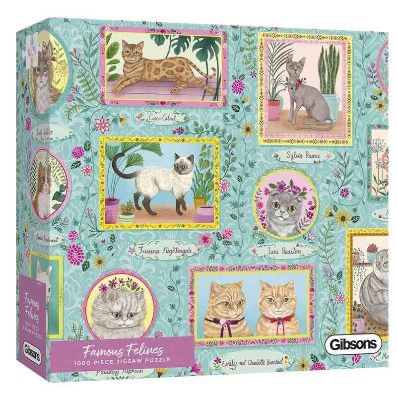 Gibsons - Famous Felines - Jigsaw Puzzle - 1000pcs