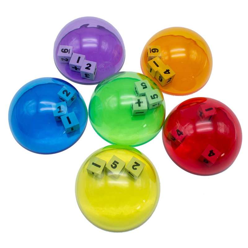 Greenbean Mathematics - Dice Domes Set of 6 Polybag