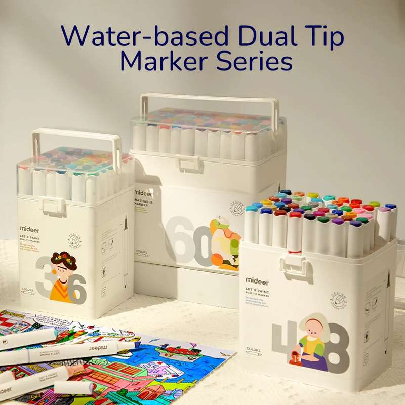 Mideer - Dual Tip Marker - 24 Colours