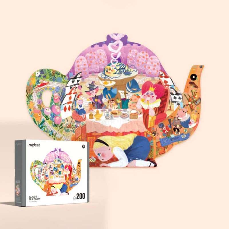 Mideer - Artist Shaped Puzzle Alice's Tea Party