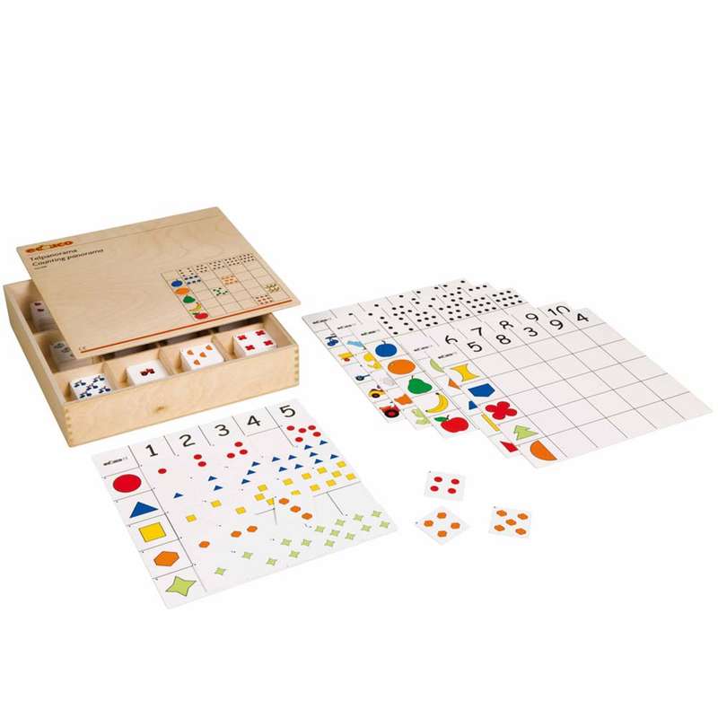 Educo - Game - Counting Panorama - 156pcs Wooden Box