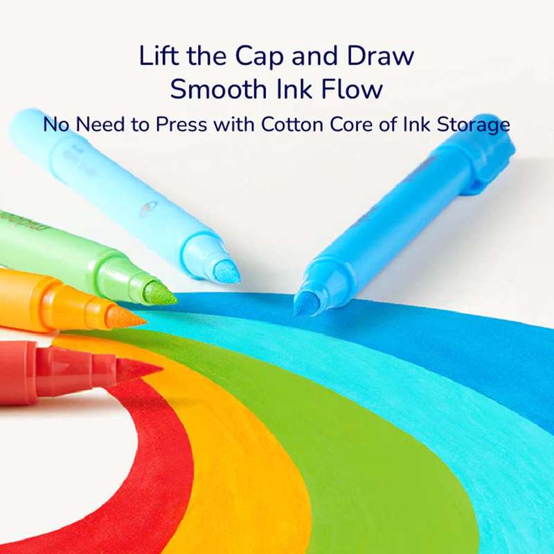 Mideer - Acrylic Markers - Ultra - Soft Nib - 12 Colours
